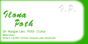 ilona poth business card